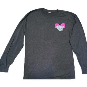 Blessed Girl T Shirt Gray White and Pink SZ M Junior